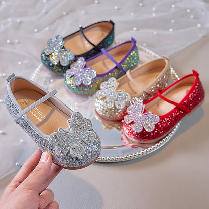 Children's Butterfly Shoes with Glitter