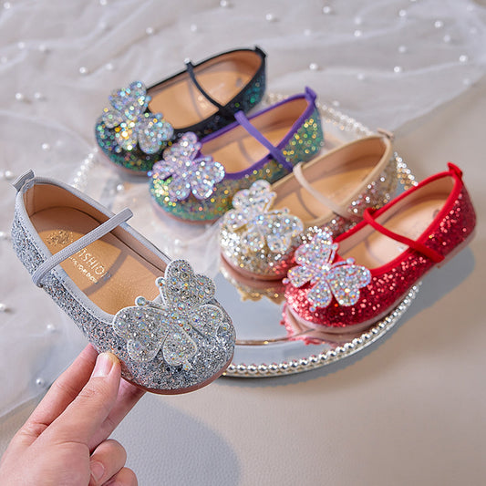 Children's Butterfly Shoes with Glitter
