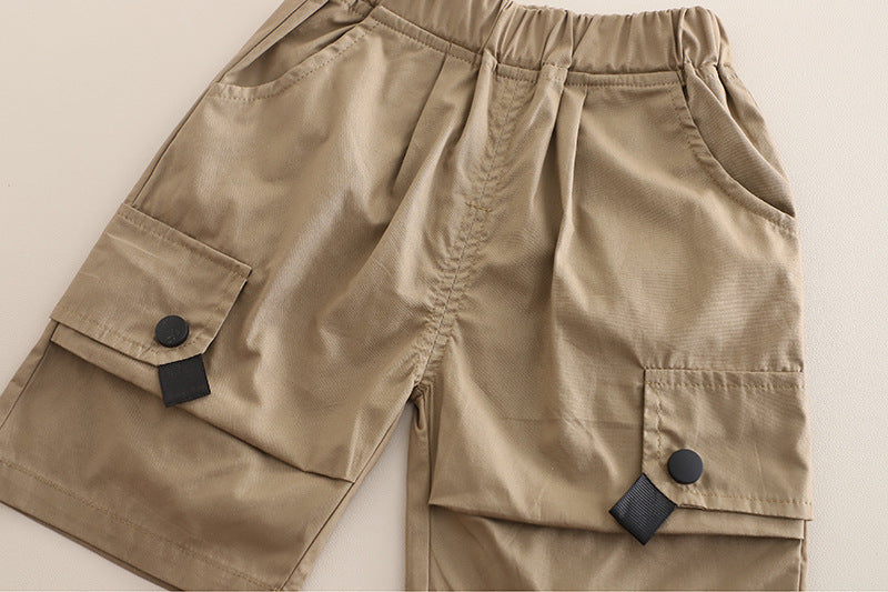 Children's Set with Teddy Bear and Pockets