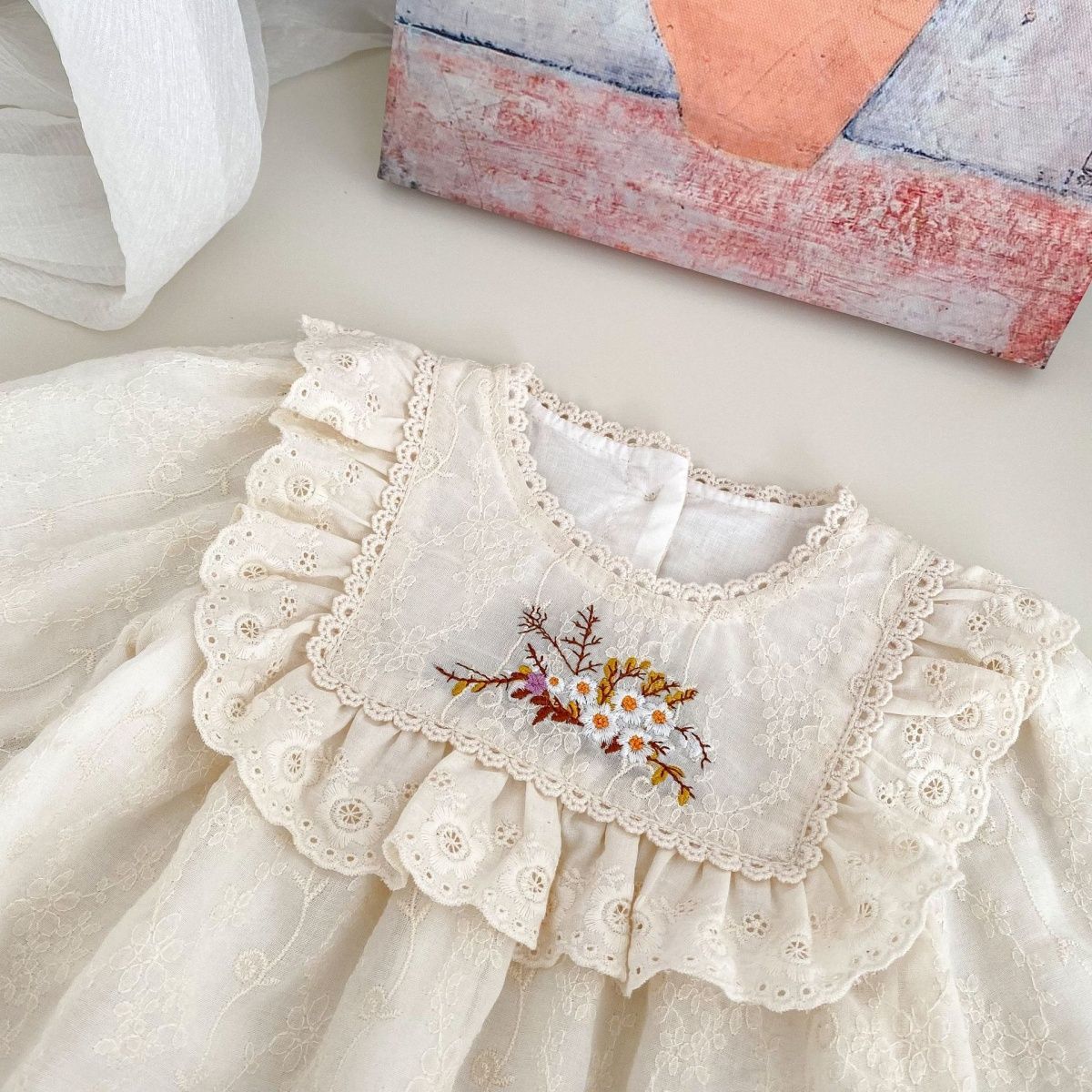 Baby Girl Floral Lace Bodysuit