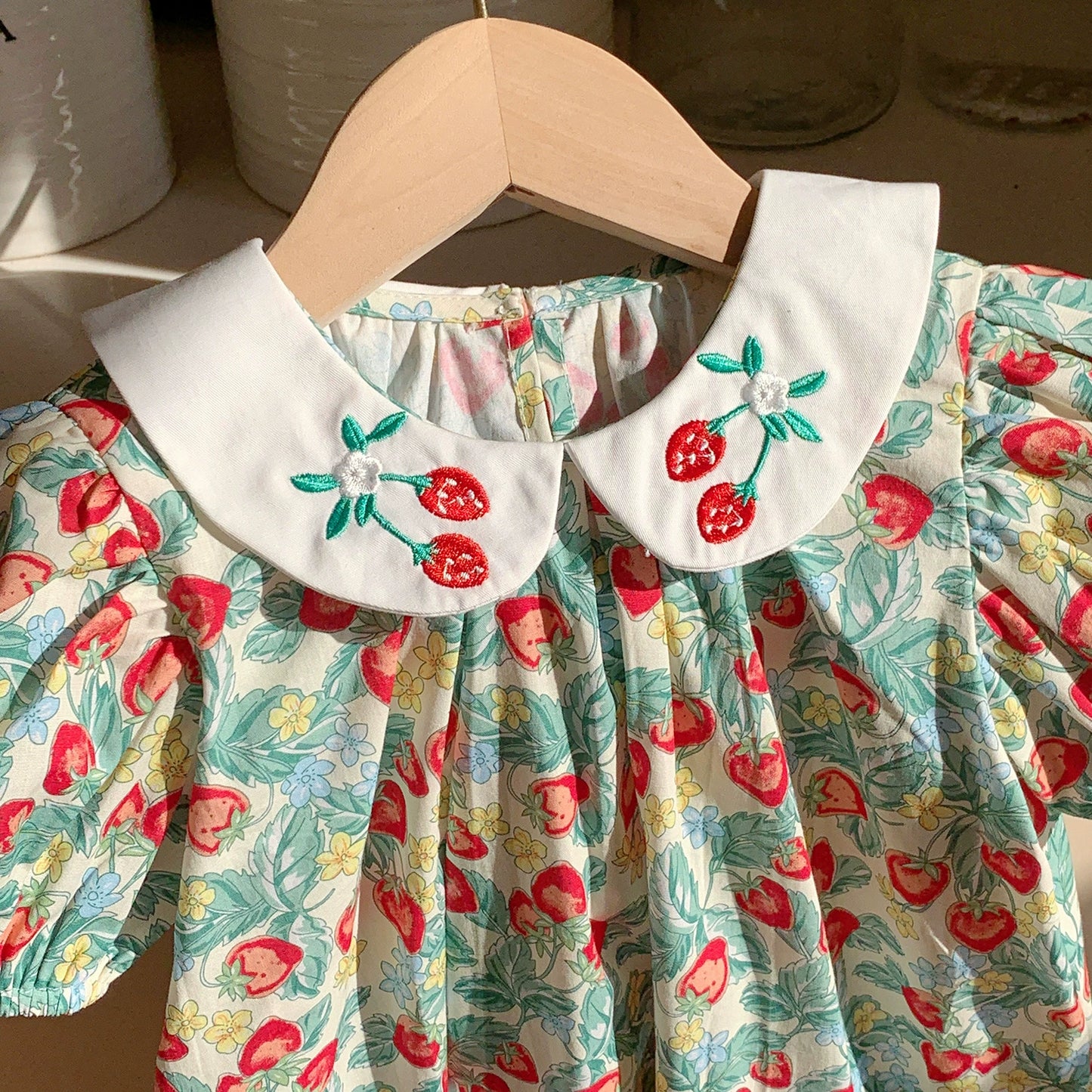 Delicate Strawberry Children's Dress