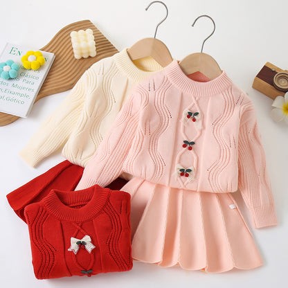 Children's Cherry Knitting Set