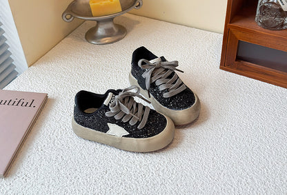 Children's Sneakers with Sparkling Star Design