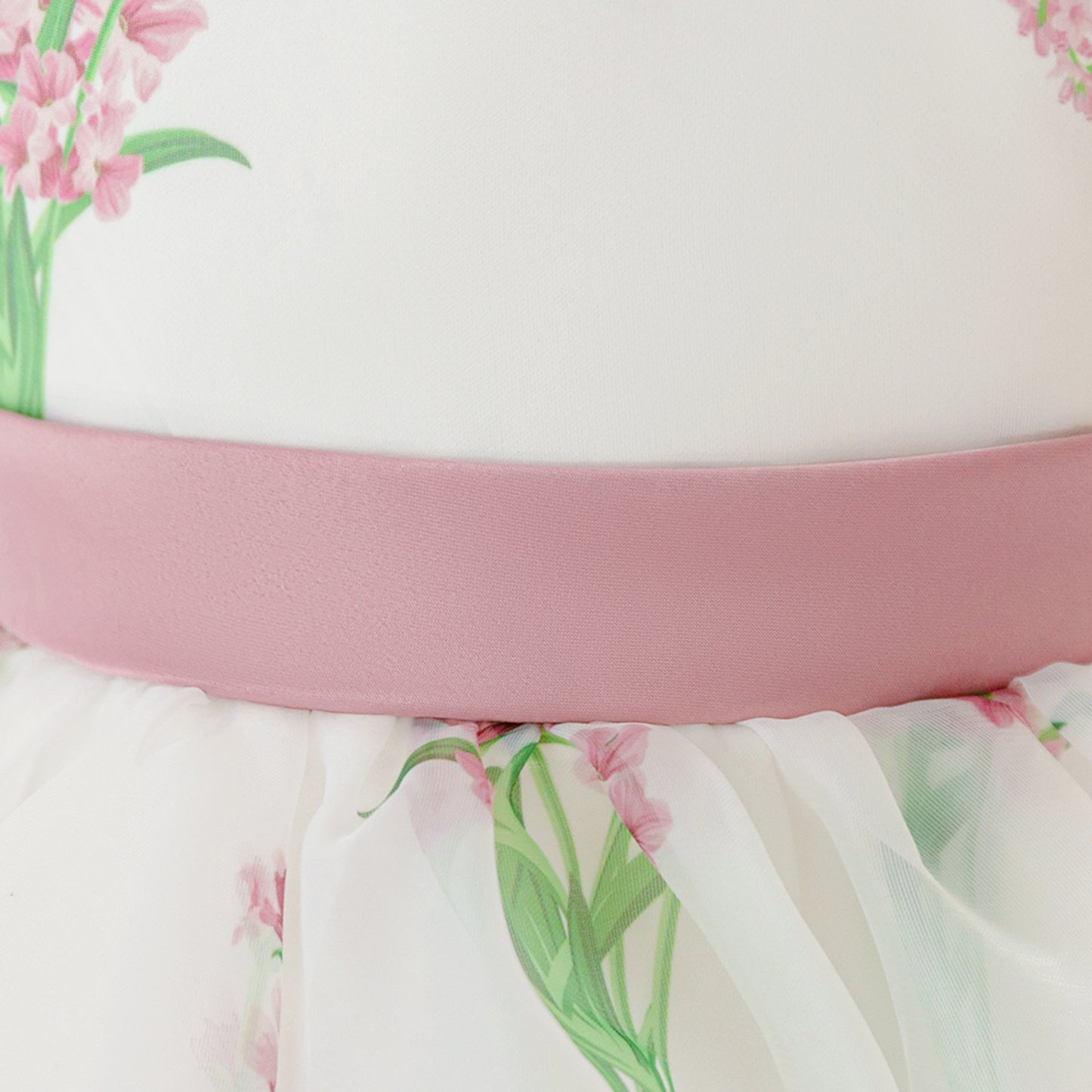 فستان حفلات منتفخ بالزهور للأطفال 