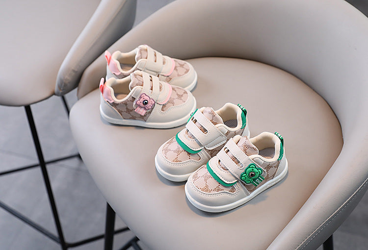 Children's Teddy Bear Sneakers with Velcro