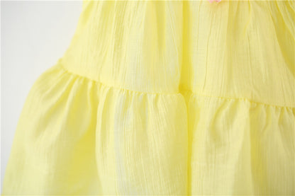 Children's Summer Dress with Little Flowers
