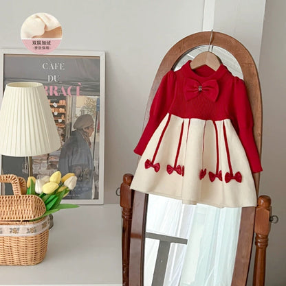 Girls’ Dress with Bow