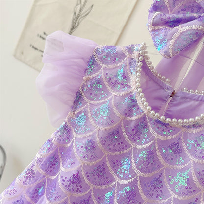 Sparkly Mermaid Dress for Girls