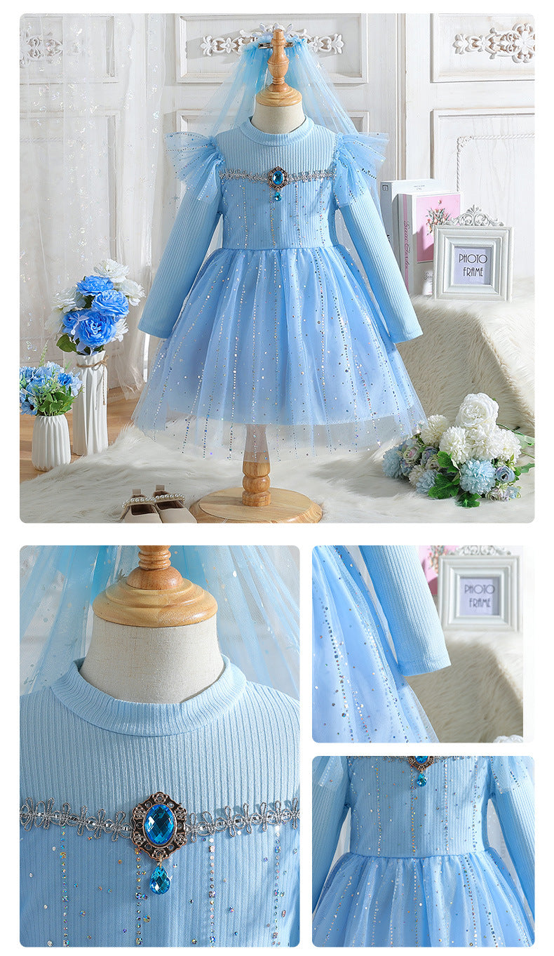 Children's Dress with Sparkle and Tulle