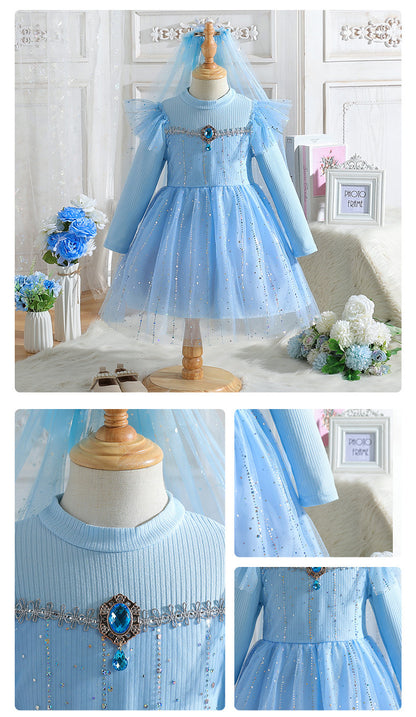 Children's Dress with Sparkle and Tulle