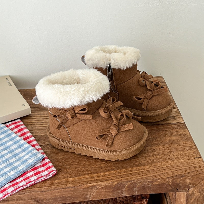 Children Warm Snow Boots Girl Princess Boots