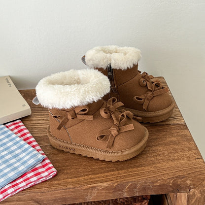 Children Warm Snow Boots Girl Princess Boots