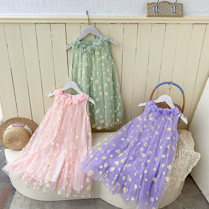 Children's Tulle Daisies Dress