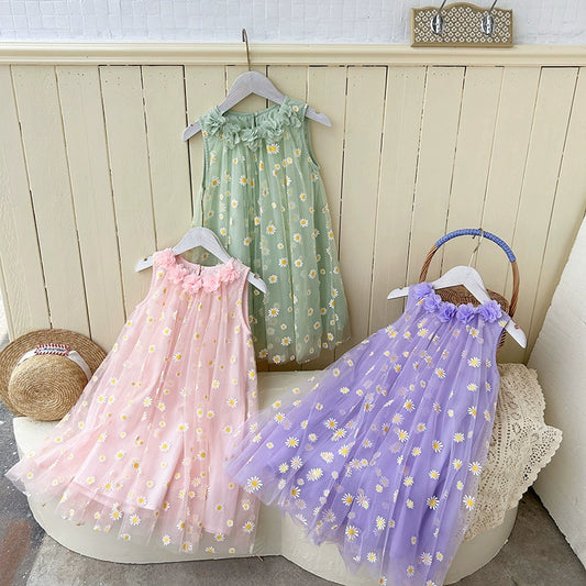 Children's Tulle Daisies Dress