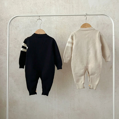 Children's Knitted Bear Jumpsuit