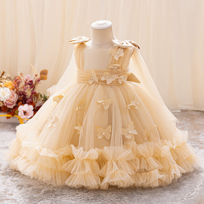 Children's Tulle Dress with Butterflies