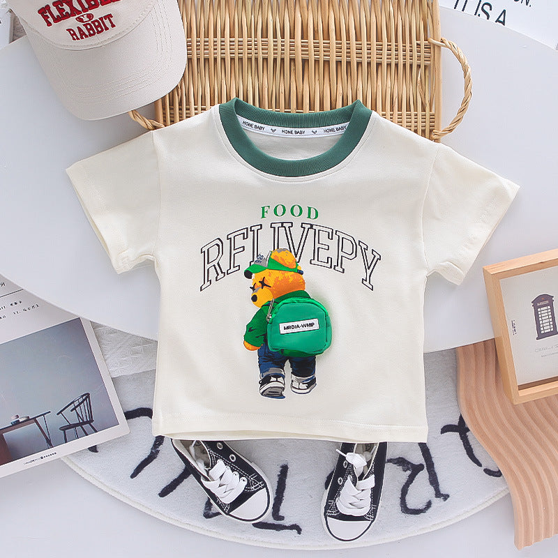 Children's Teddy Bear Backpack Set