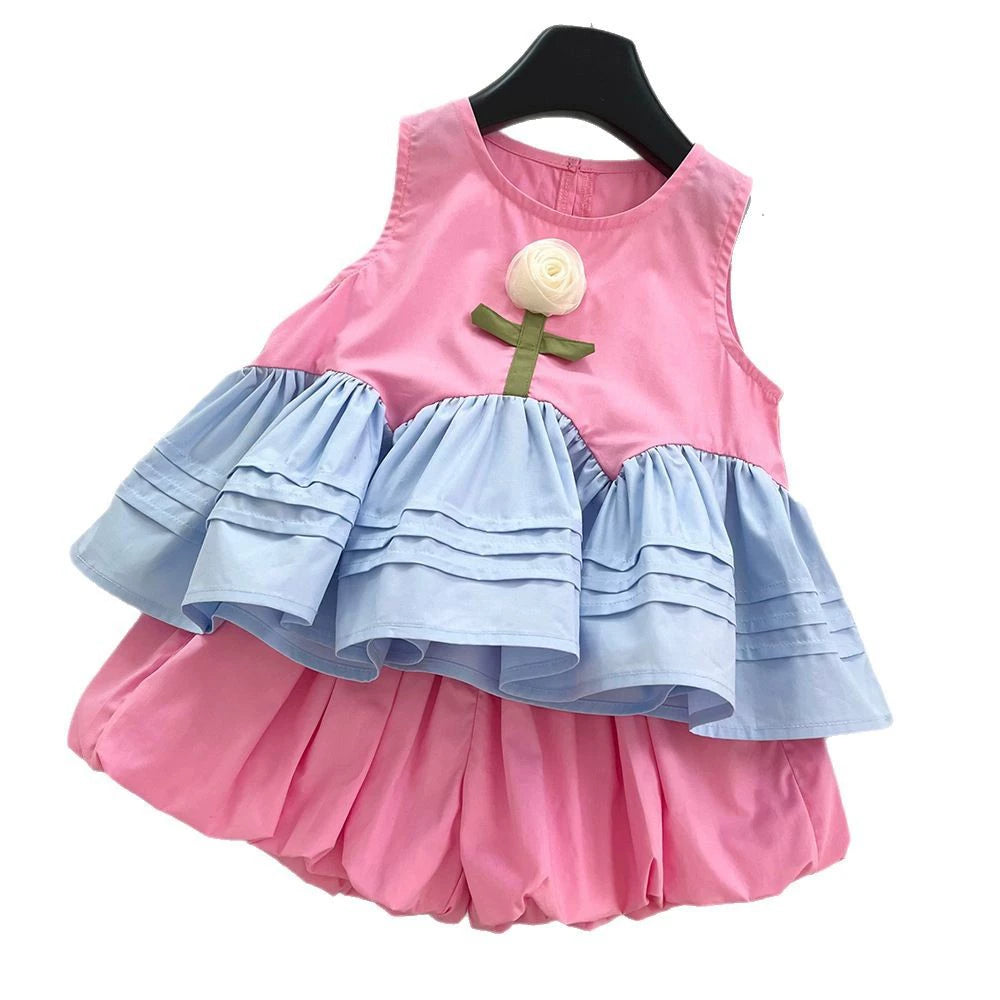 Girls' Summer Floral Outfit