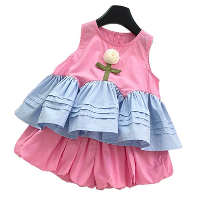 Girls' Summer Floral Outfit