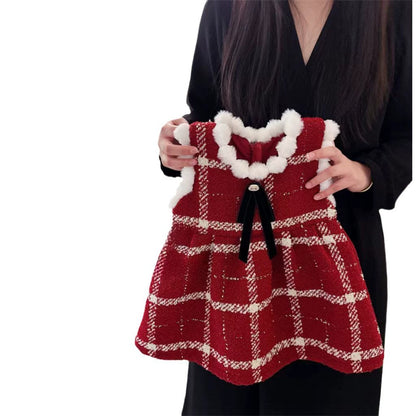 Red Plaid Children's Dress