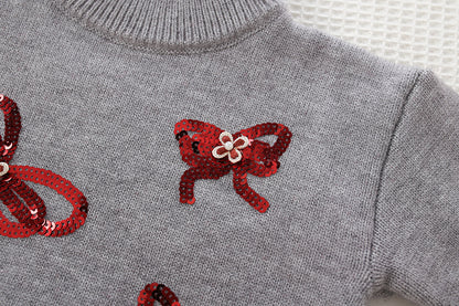 Children's Set: Sweater with Bows and Skirt