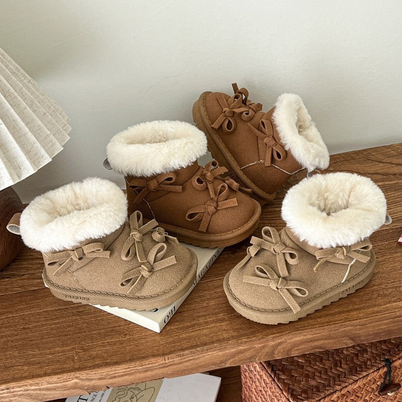 Children Warm Snow Boots Girl Princess Boots