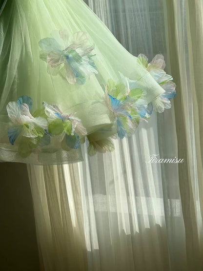 Cute Suspender Fluffy Children dresses