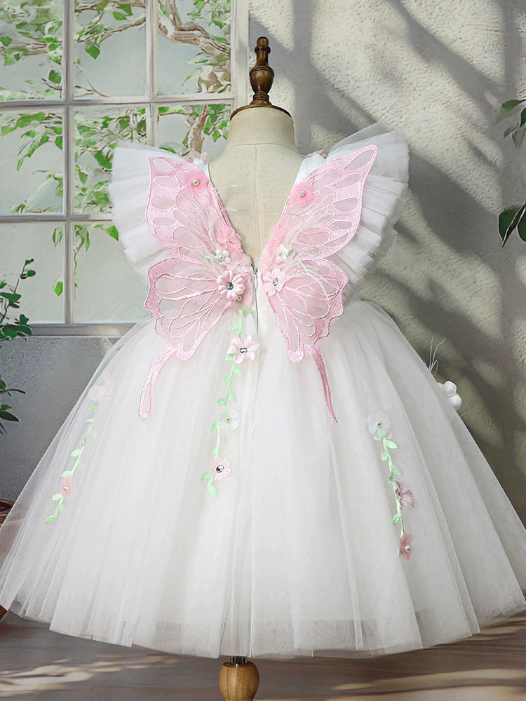 Children's Party Dress with Flowers