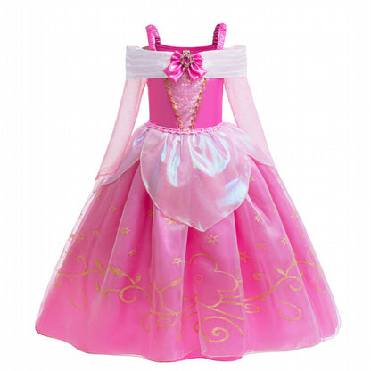 Pink Party Dress with Bow