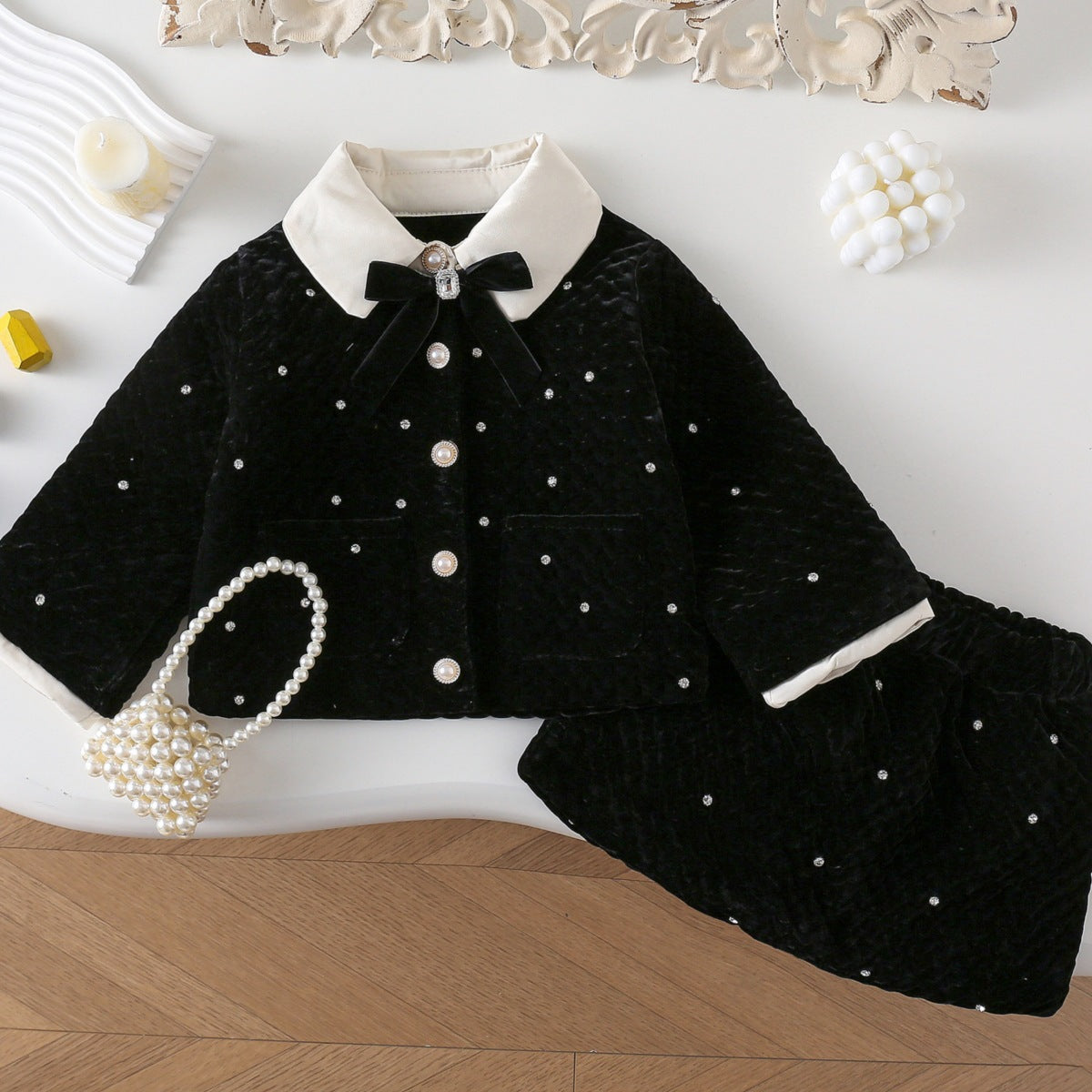 Girls' Black Pearl Set