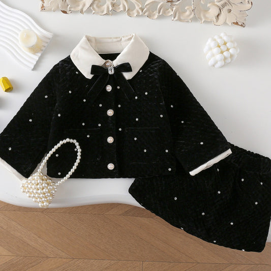 Girls' Black Pearl Set