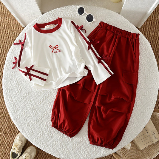 Girls' Outfit with Bows