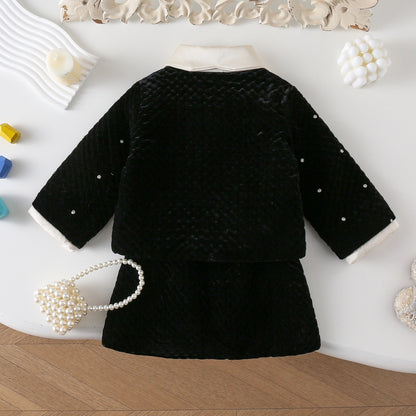 Girls' Black Pearl Set
