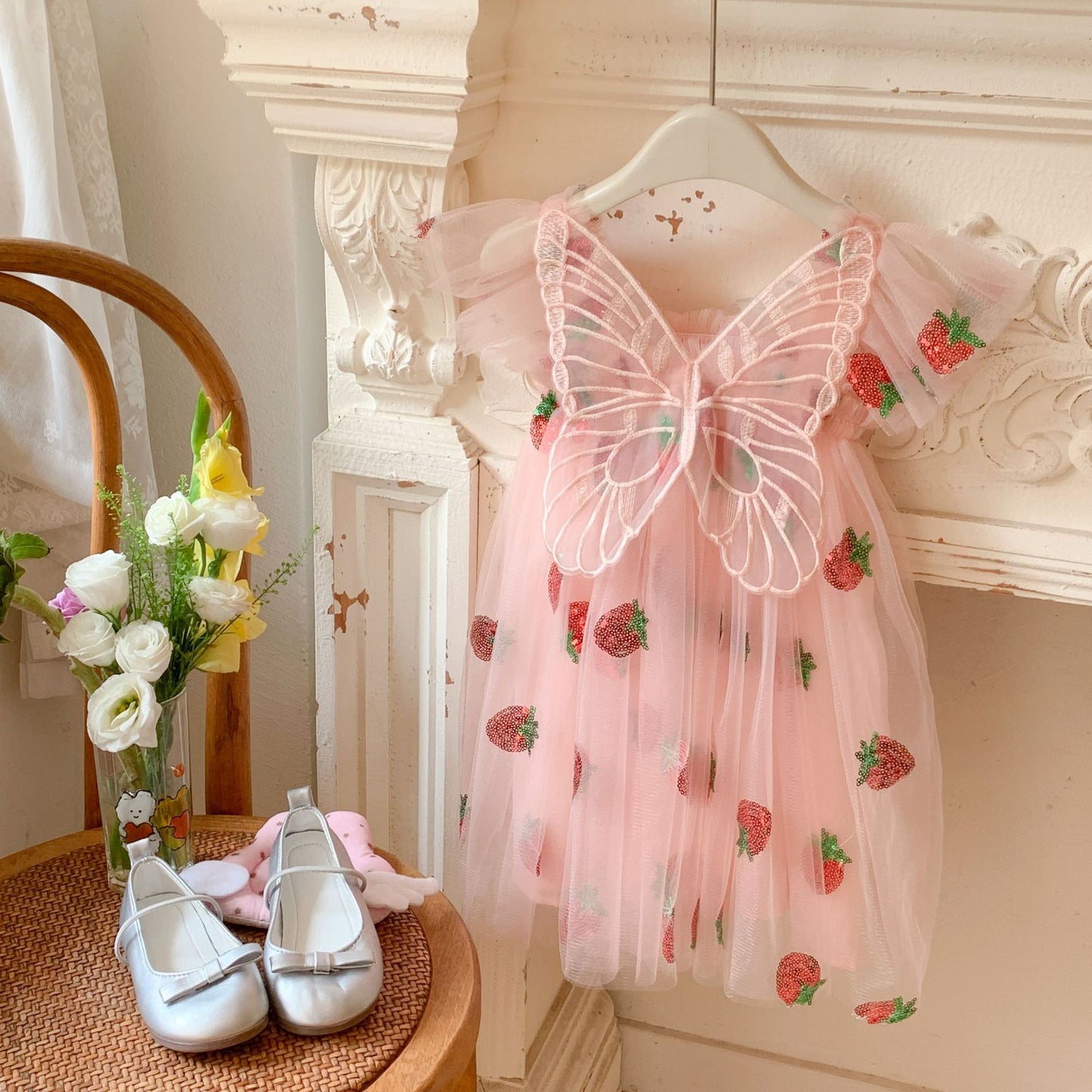 Strawberry Tulle Children's Dress