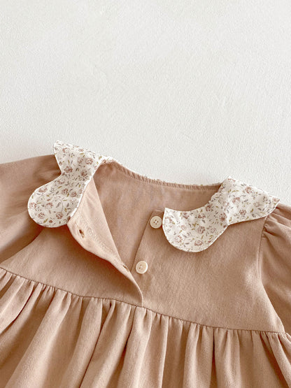 Children's Dress with Flower Bars