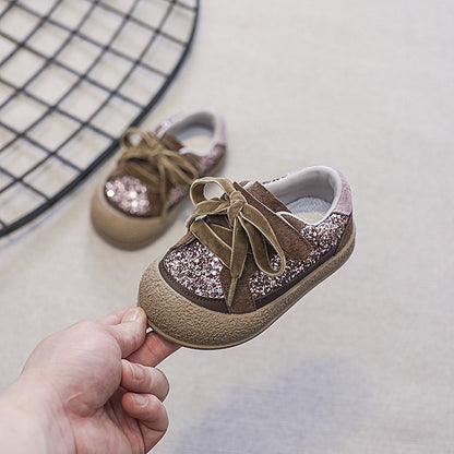 Zapatillas de tenis brillantes para niñas 