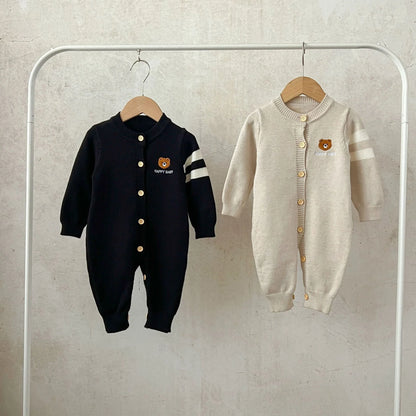 Children's Knitted Bear Jumpsuit