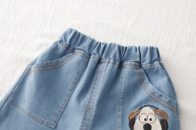 Children's Outfit with Puppy and Jeans