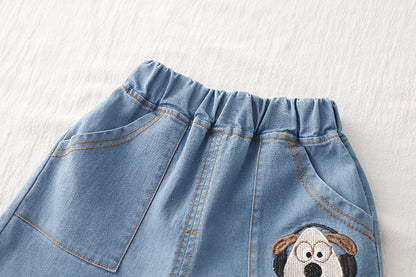 Children's Outfit with Puppy and Jeans