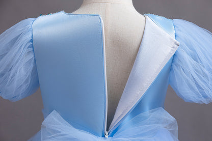 Vestido de fiesta infantil con estrellas brillantes