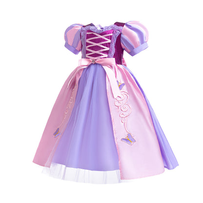 Purple Butterfly Party Dress
