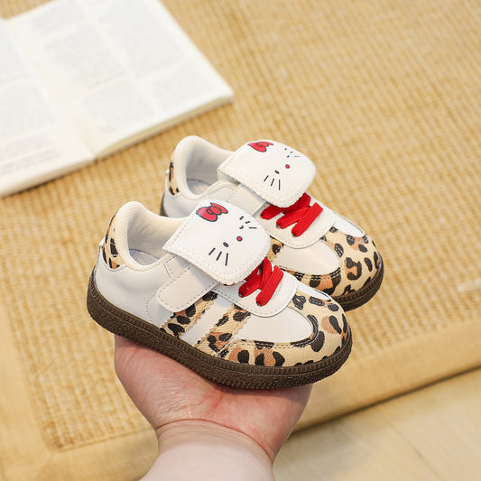 Children's Female AD Leopard Sneakers