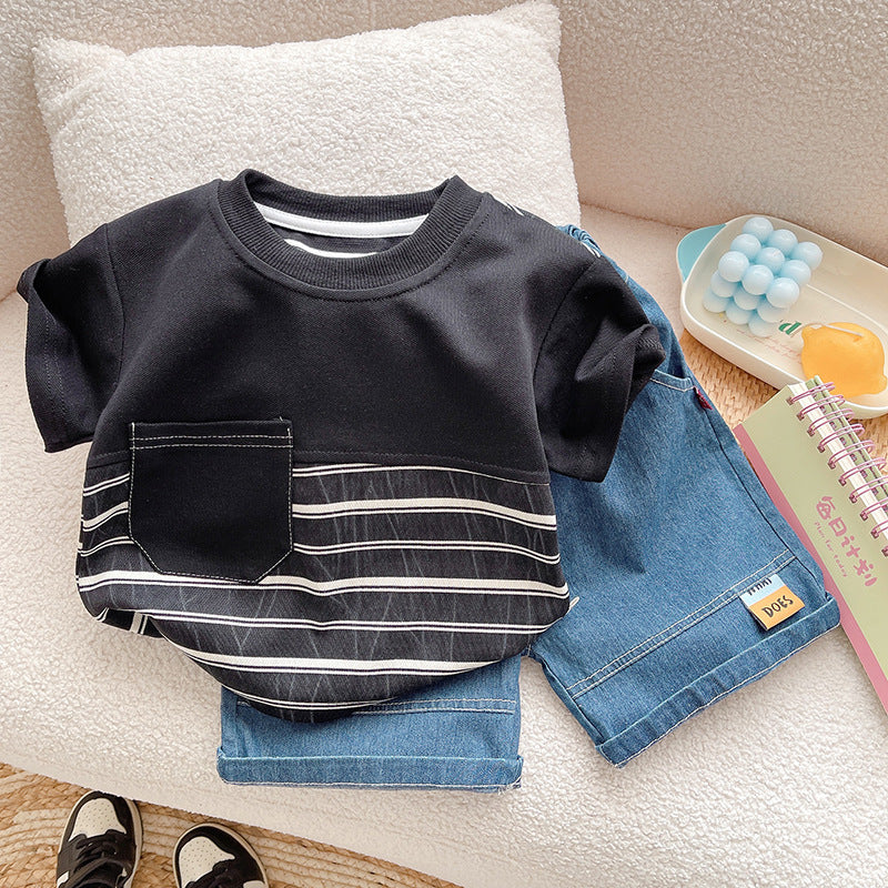 Children's Set Men's Stripes Bag