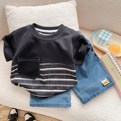 Children's Set Men's Stripes Bag