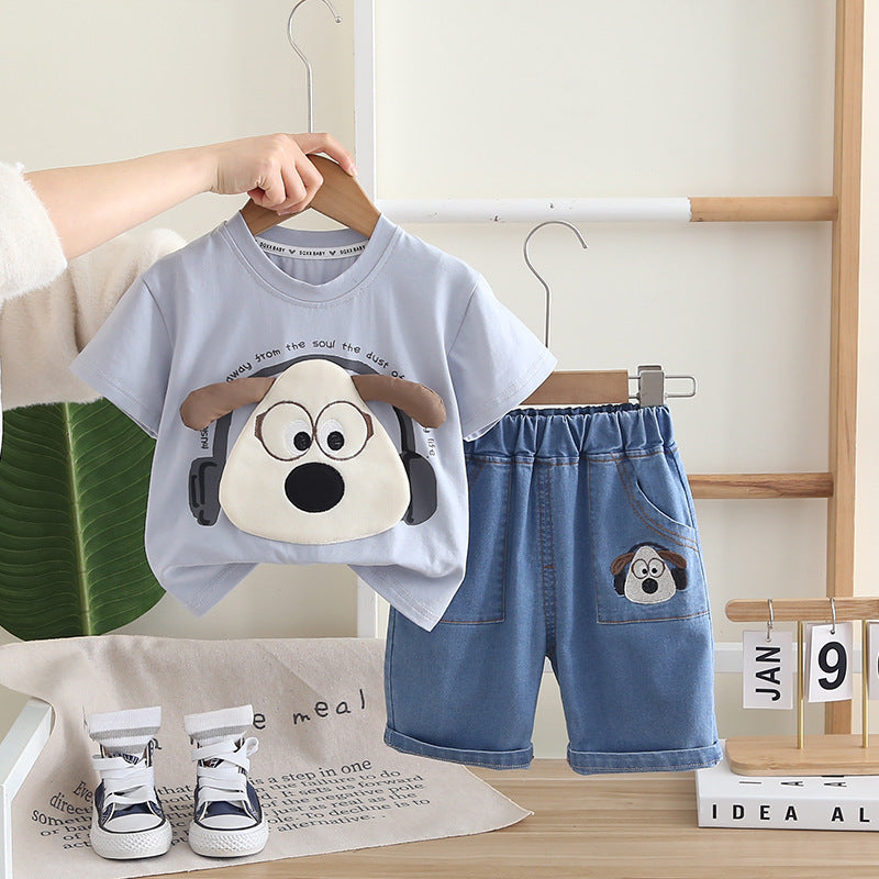 Children's Outfit with Puppy and Jeans