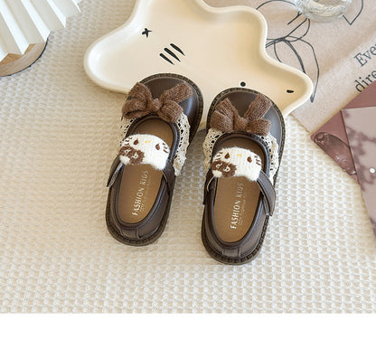 Lace Balloon Thick Sole Kids Sandals Lightweight Walking Shoes