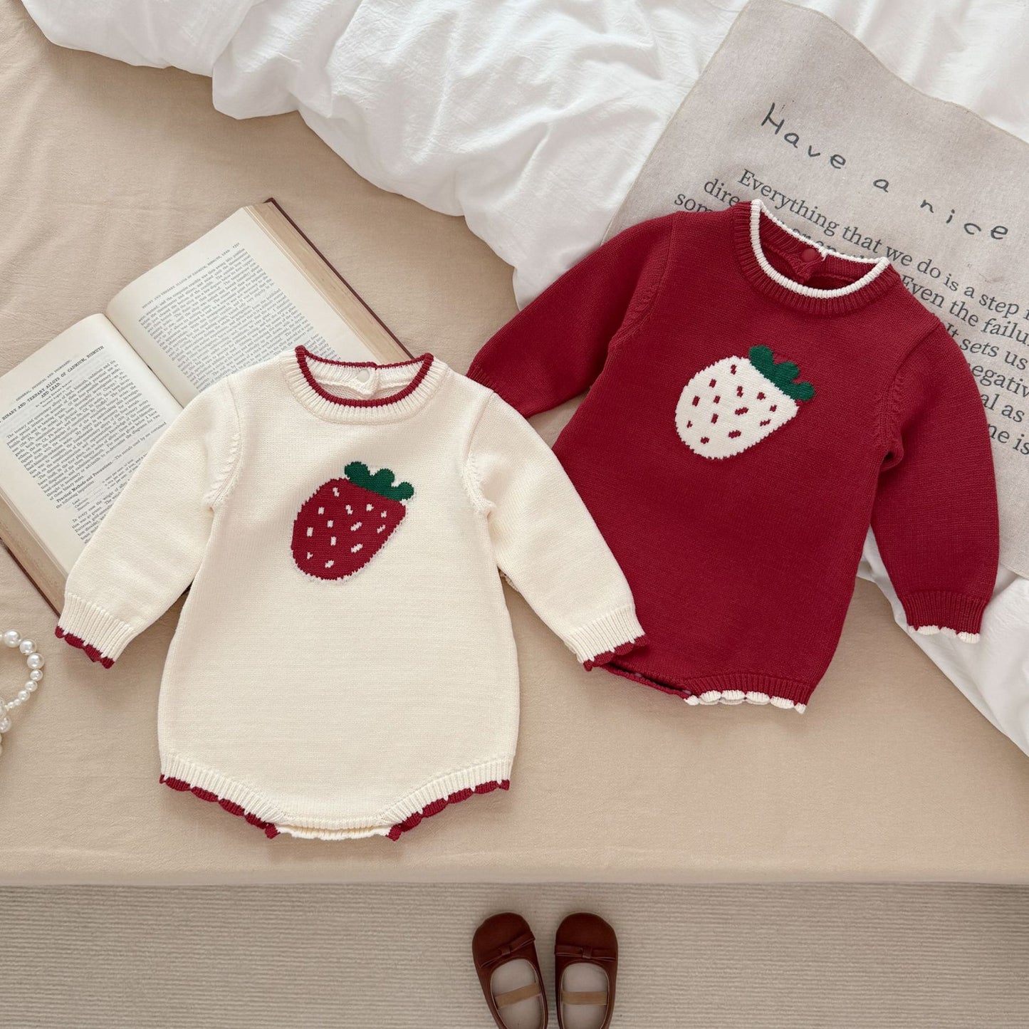 Strawberry Girl's Bodysuit