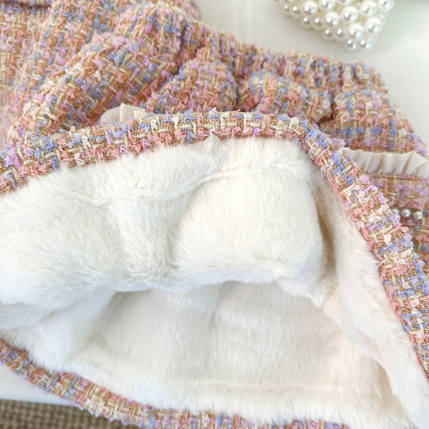 Children's Tweed Pearl Set