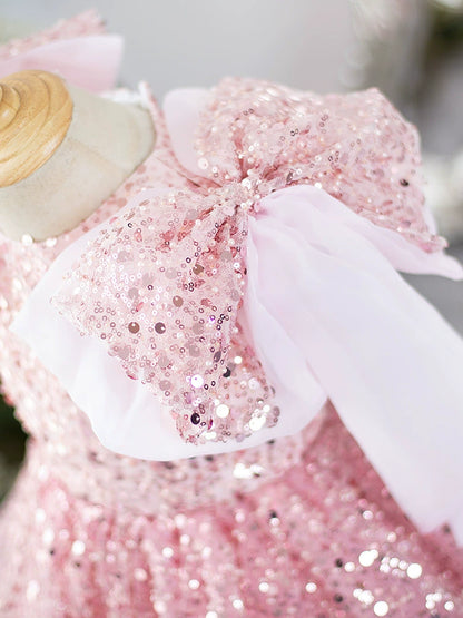 Children's Party Dress with Shiny Stones