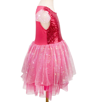 Children's Dress with Glitter in Pink